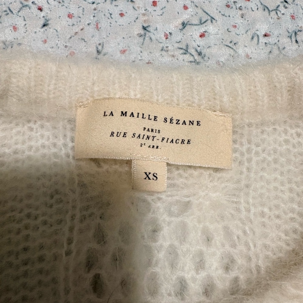 Sezane Evy Cardigan in ecru - Picture 5 of 7